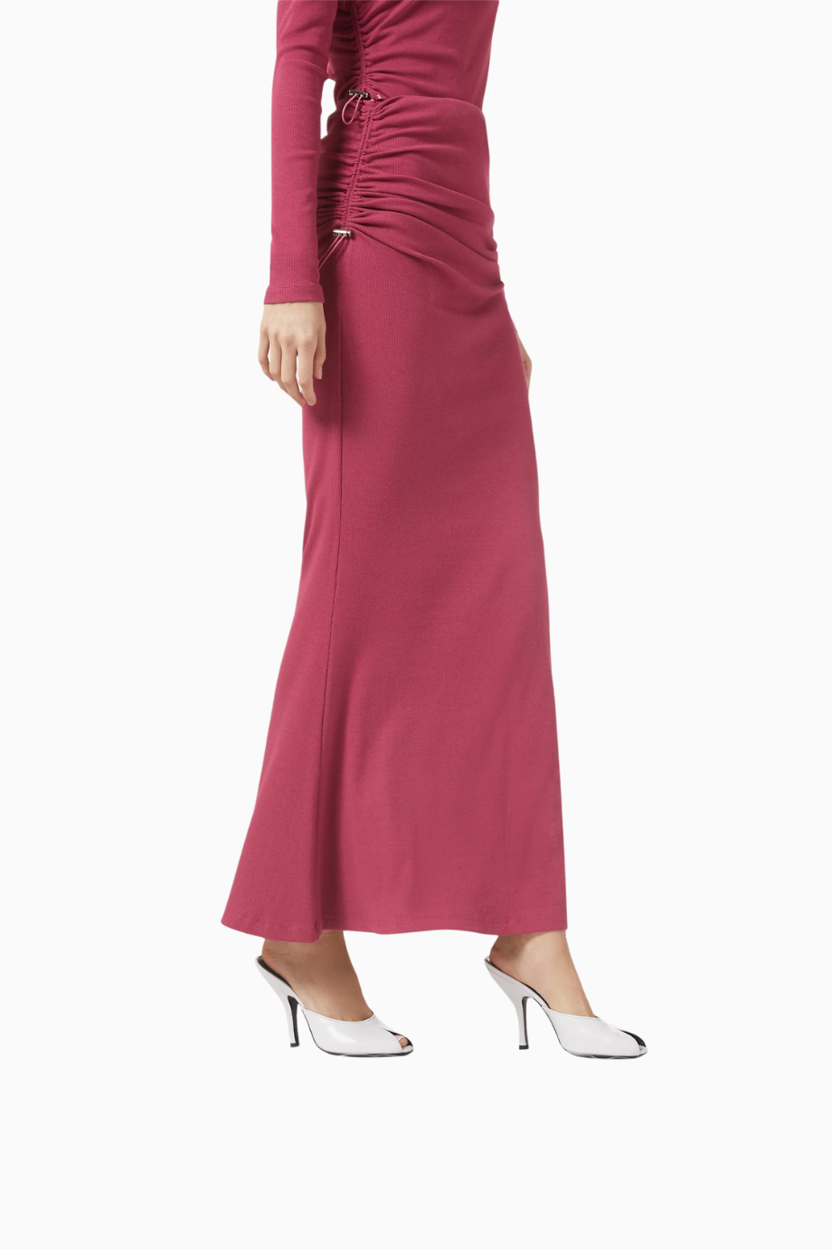 Date 110 Deri Mules, 11cm Sculptural Topuklu Zarif Portekiz Tasarımı