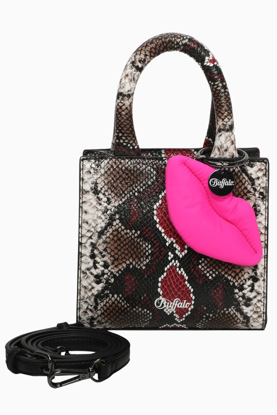 Boxy28 Schlangen Desenli Lüks Henkeltasche Ayarlanabilir Askılı