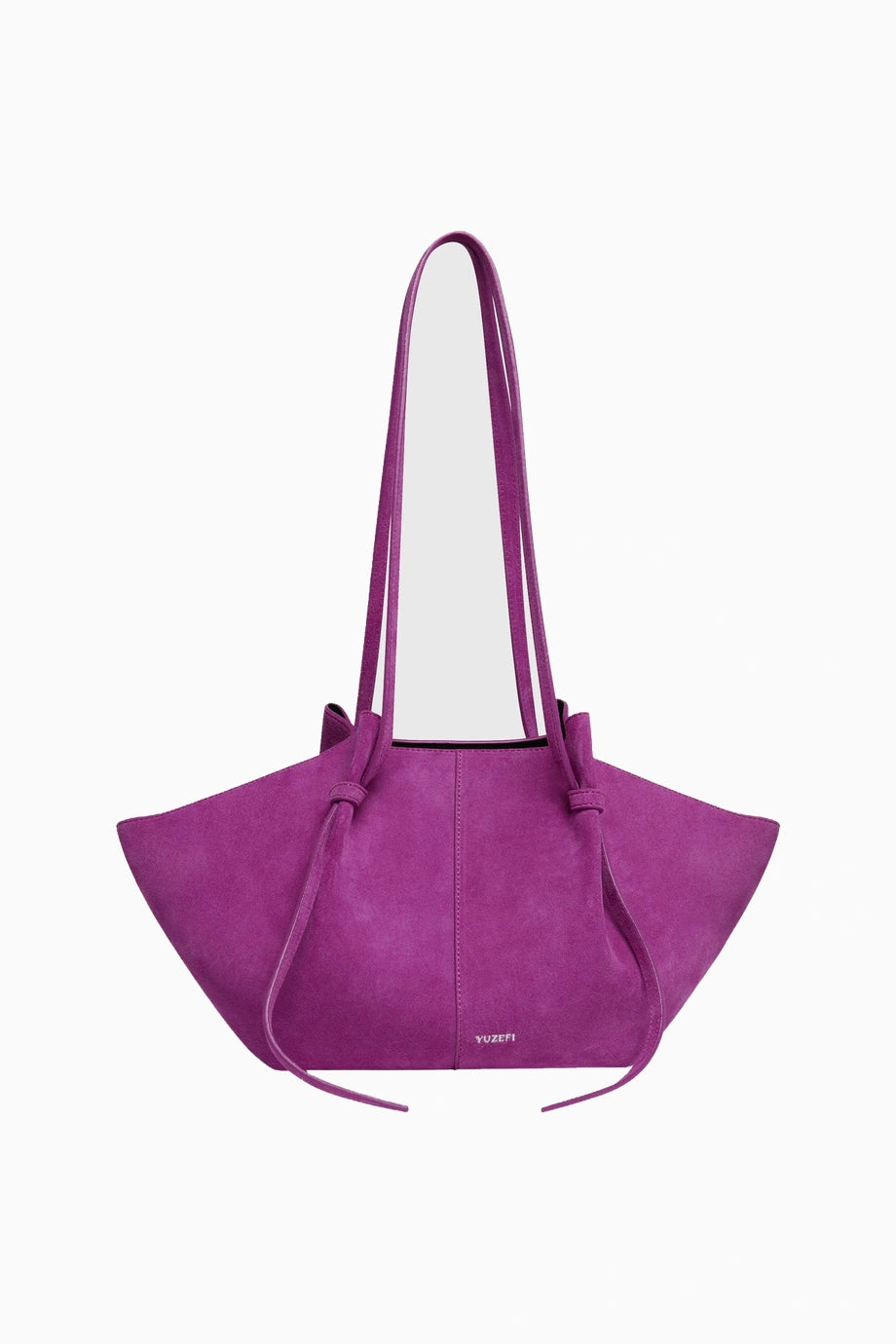 Mochi Magenta Süet El İşçiliği Lüks Tasarım Tote Çanta