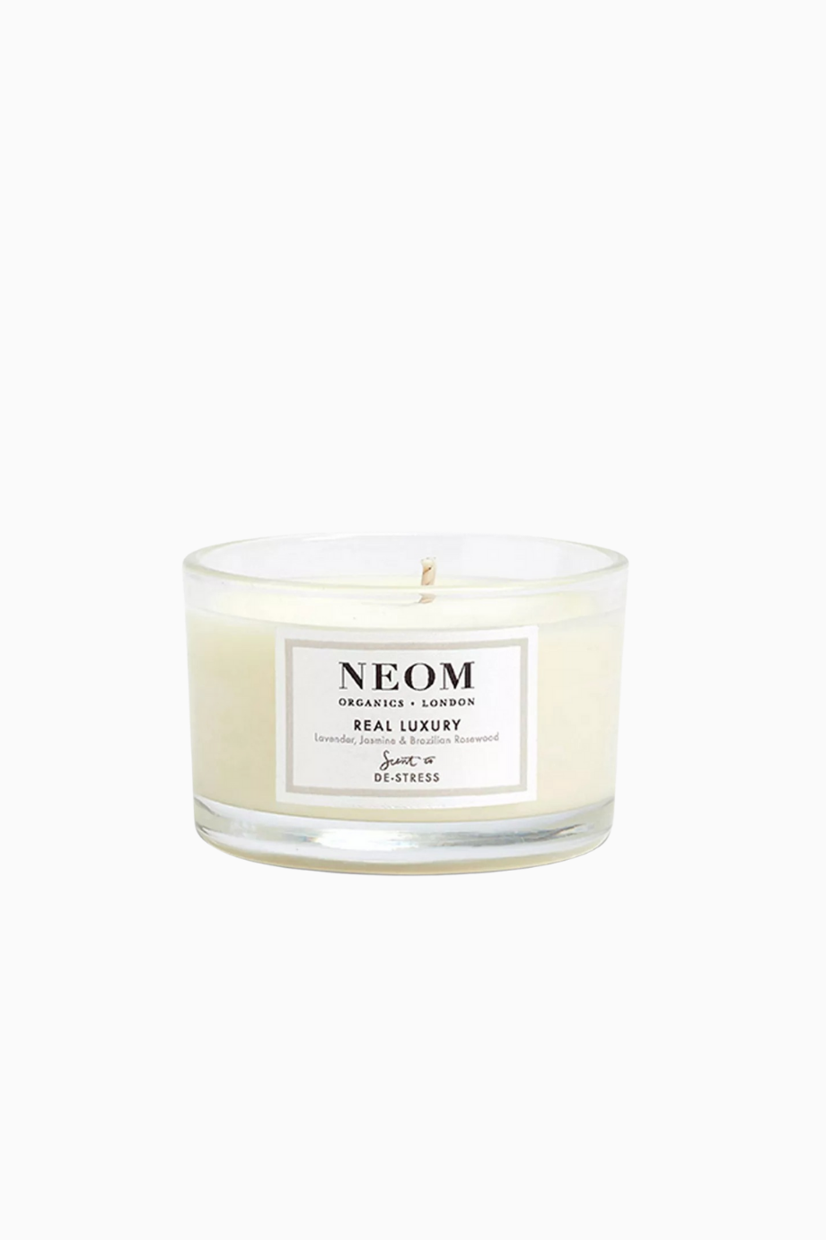 Real Luxury Scented Candle 75g Lavanta, Brezilya Gül Ağacı ve Yasemin Aromalı Tek Fitilli Mum