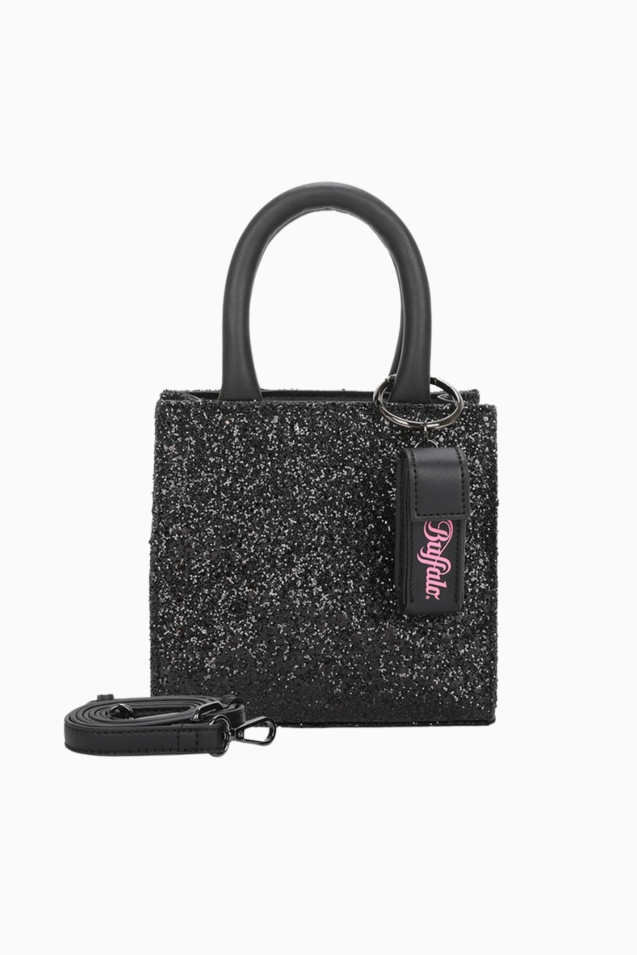 Boxy35 Henkeltasche, Glitzerli Mini Bag, Siyah