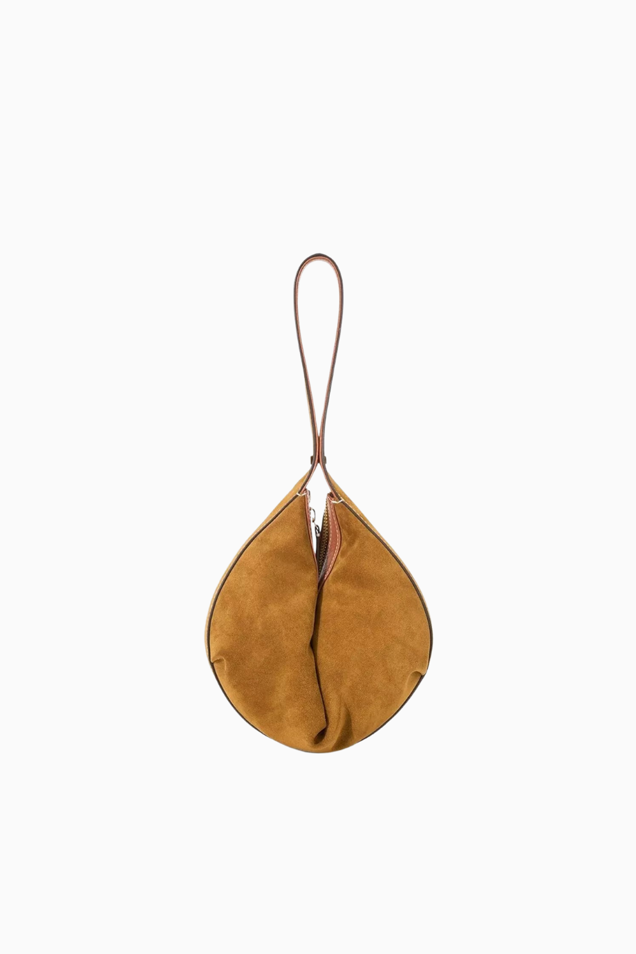 Demy Kahverengi Süet Convertible Omuz Çantası, Şık ve Çok Yönlü