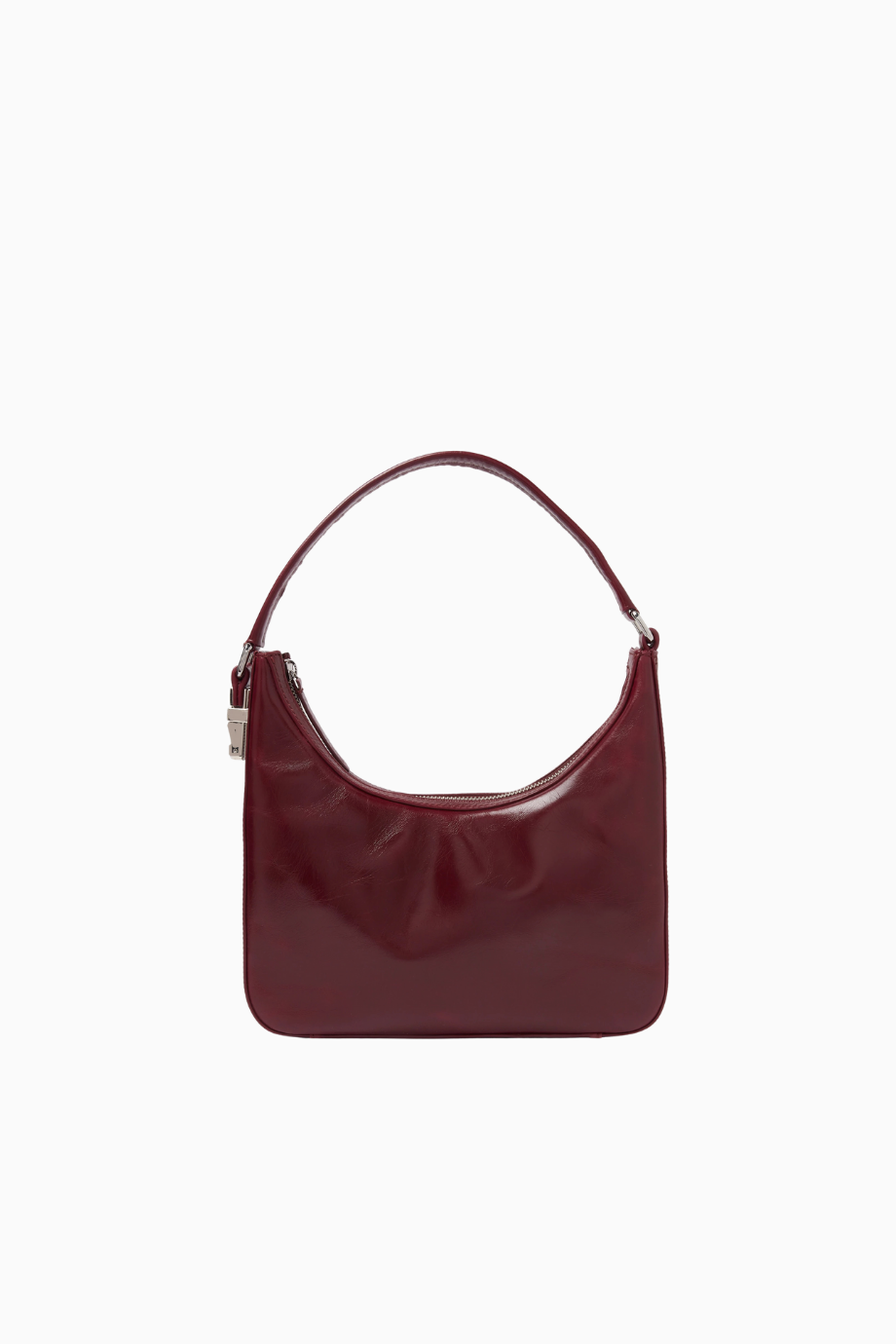 Small Rhea Kırışık Deri Omuz Çantası, Lüks ve Minimal Tasarım