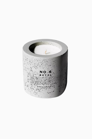 No.4 Betel Concrete Candle 225g, Lüks Mermer Beton Tasarımlı Mum