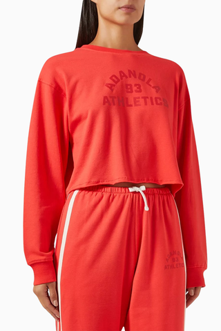 Modal Karışım Campus Crop Sweatshirt