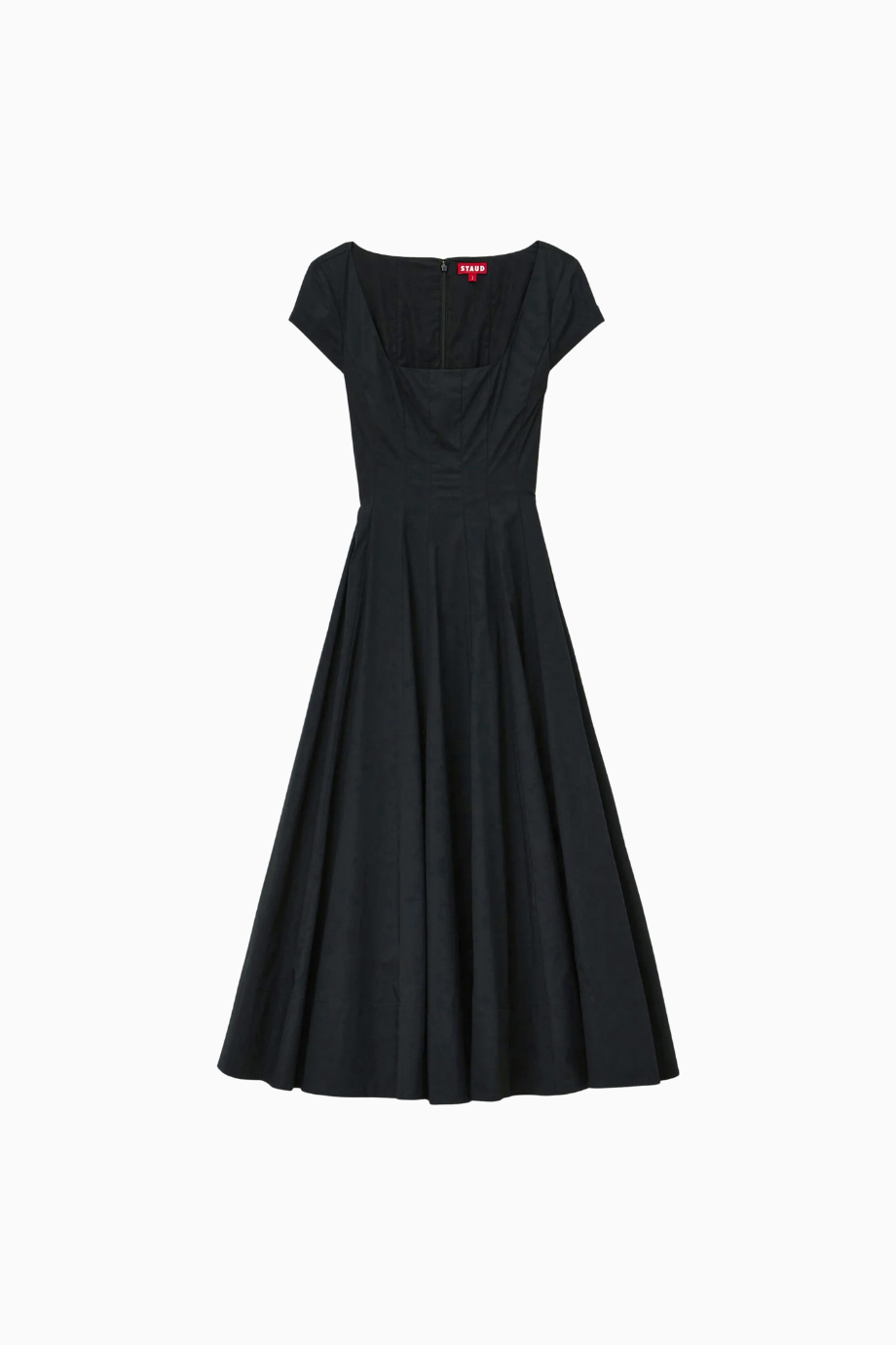 Short Sleeve Wells Midi Elbise