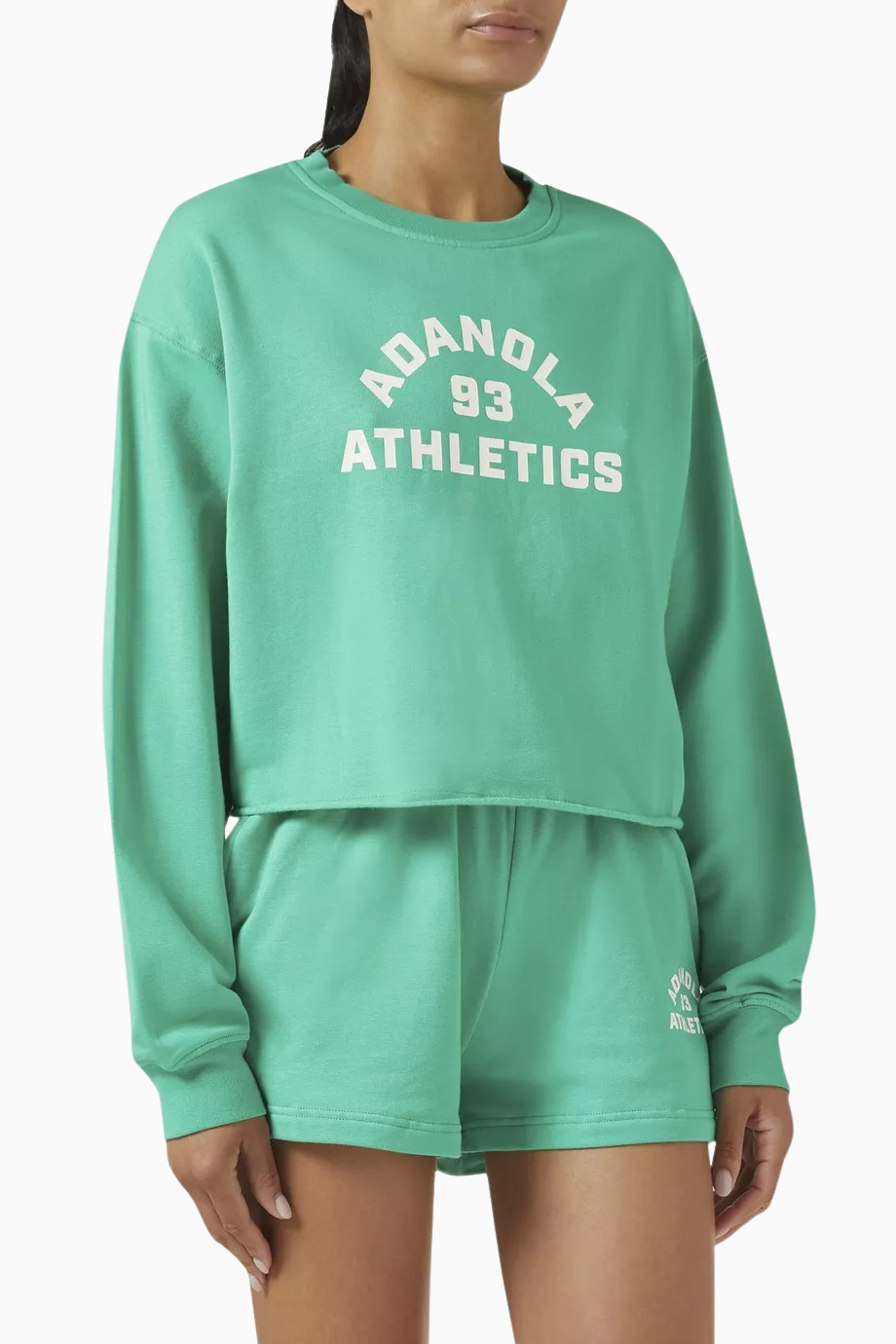 Modal Karışım Campus Crop Sweatshirt