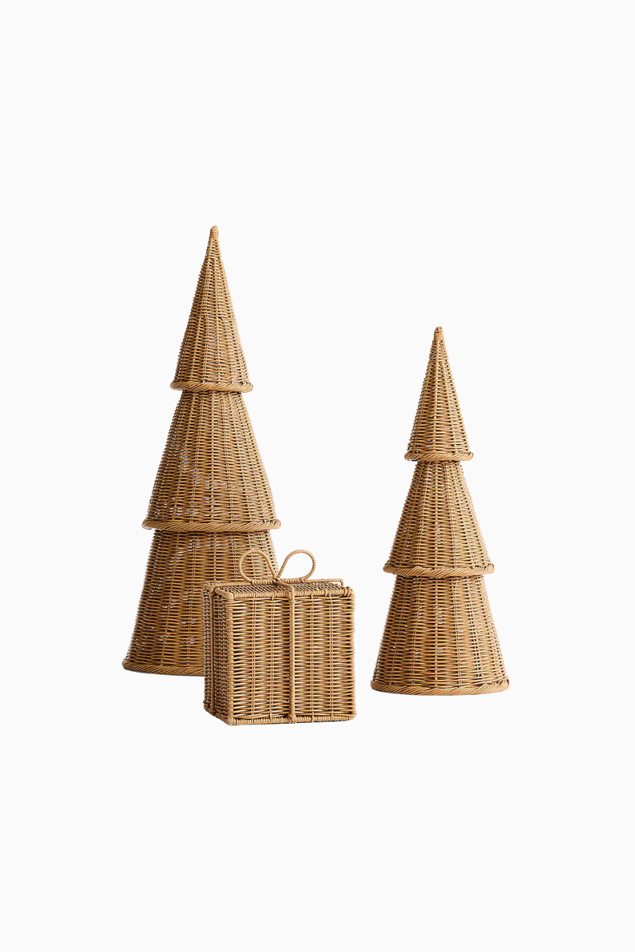 Alford Rattan Ön Kapı Dekor Seti 3’lü Dış Mekan Yılbaşı Süsleri