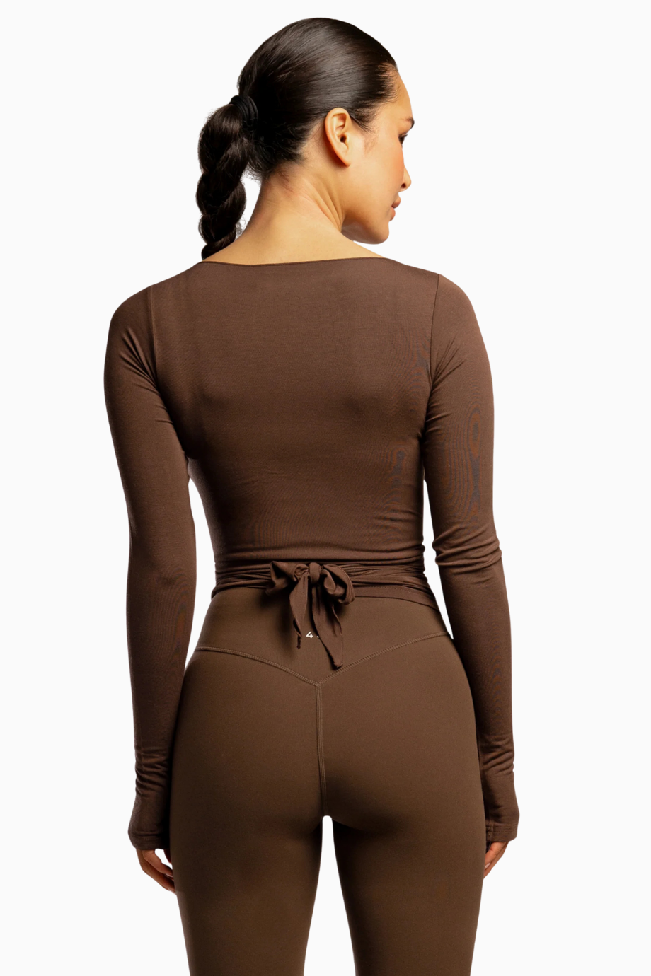 The Ballet Wrap Eco-Friendly Modal Uzun Kollu Bale Tarzı Kadın Üst