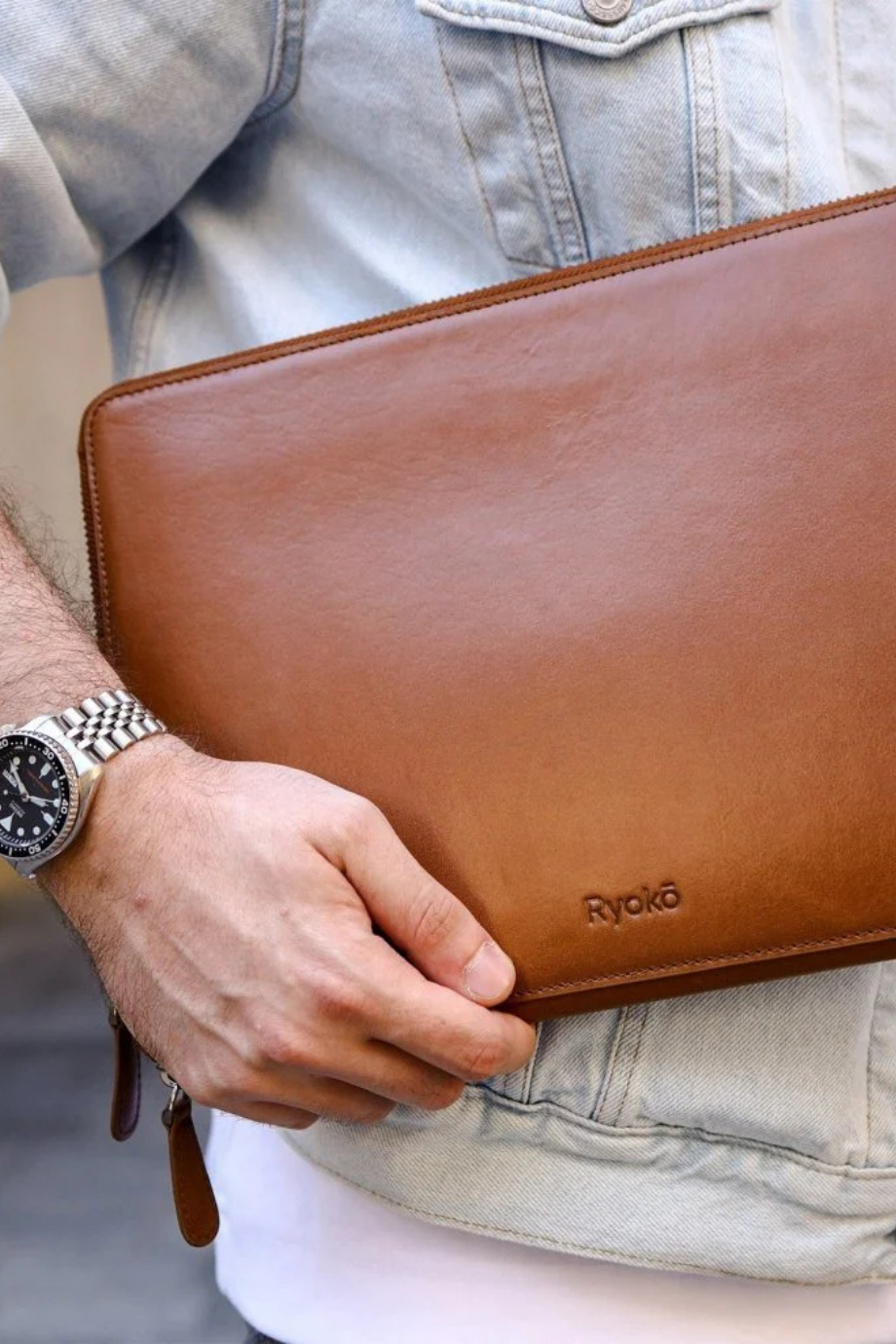 Mark Tech Portfolio 13” Full Grain Deri Laptop Kılıfı