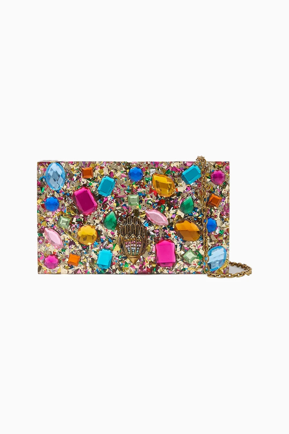 Crystal Box Taşlı Lüks Tasarım Kadın Clutch