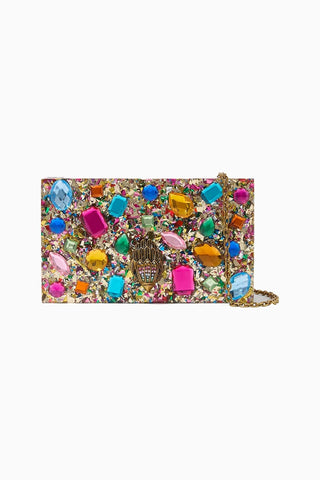 Crystal Box Taşlı Lüks Tasarım Kadın Clutch