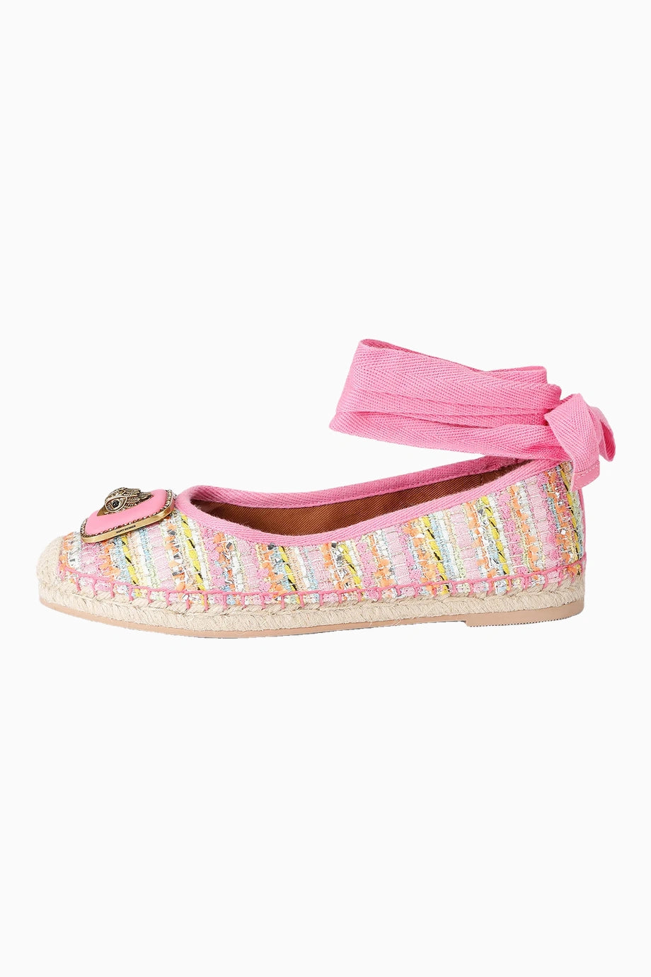 Pimlico Tie Ballet Taşlı Pembe Kadın Babet