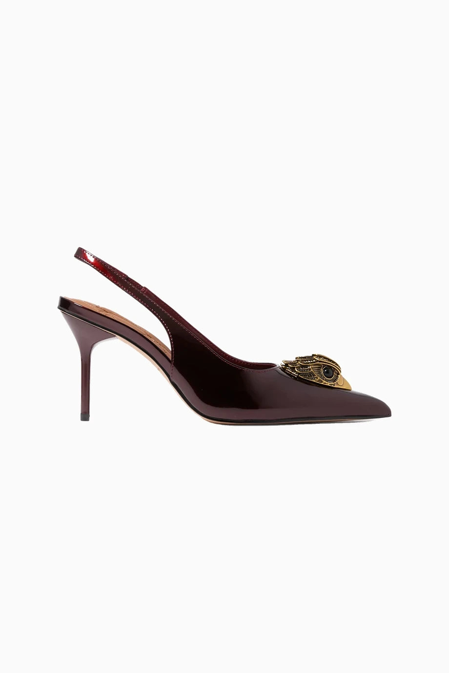 Large Eagle Slingback 85 Deri, Lüks Tasarım KadınTopuklu Ayakkabı