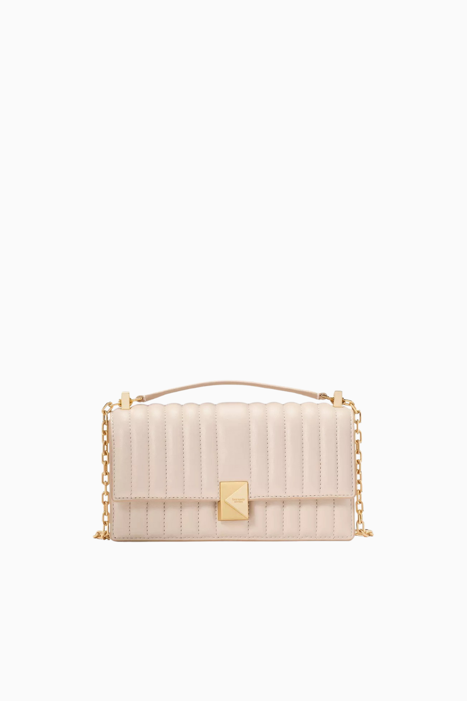 Mini Deco Flap Zincirli Crossbody, Kapitone Deri ve Altın Tonlu Donanımlı Lüks Çanta
