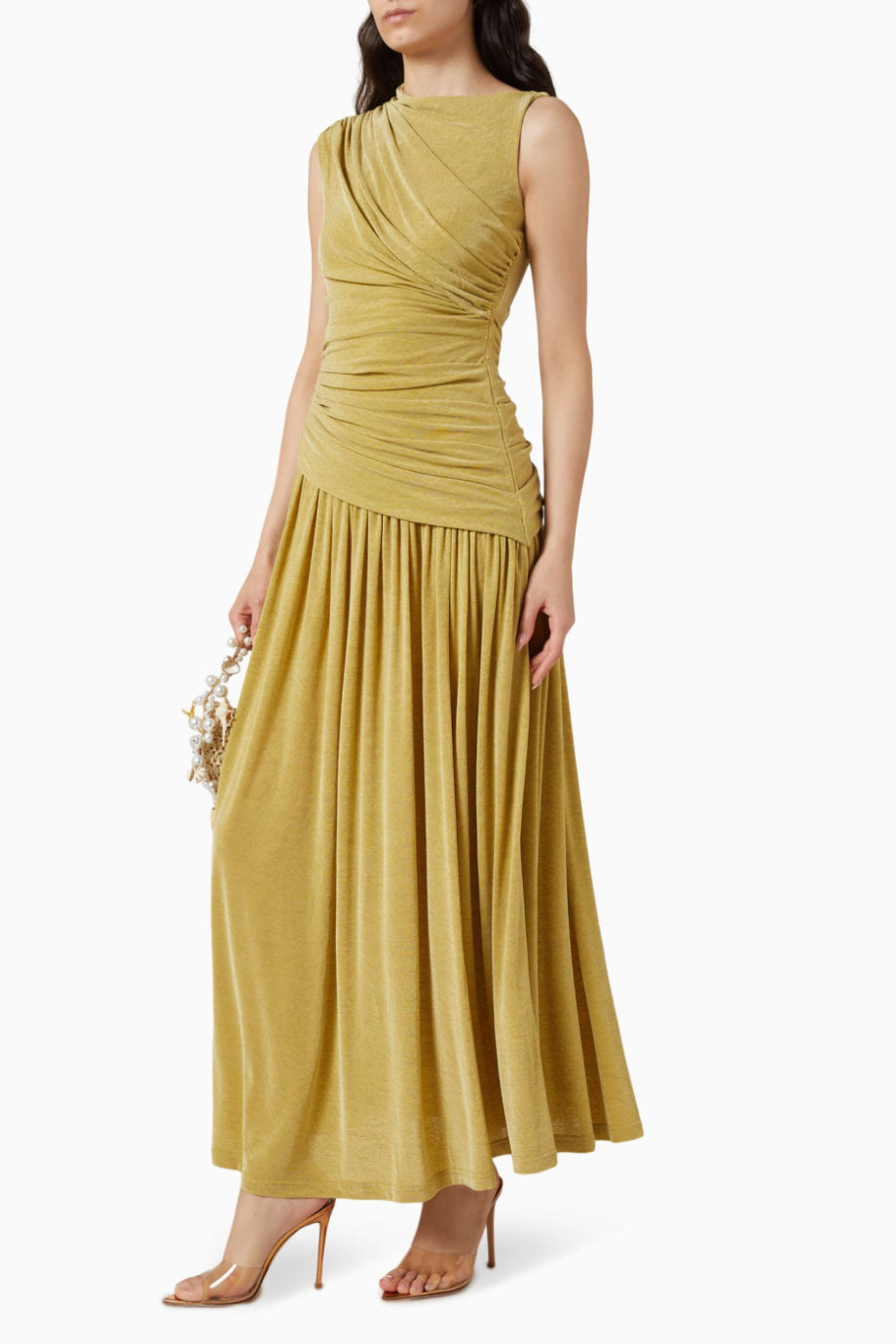 Deanhill Dusk Asimetrik Maxi Jersey Kadın Elbise