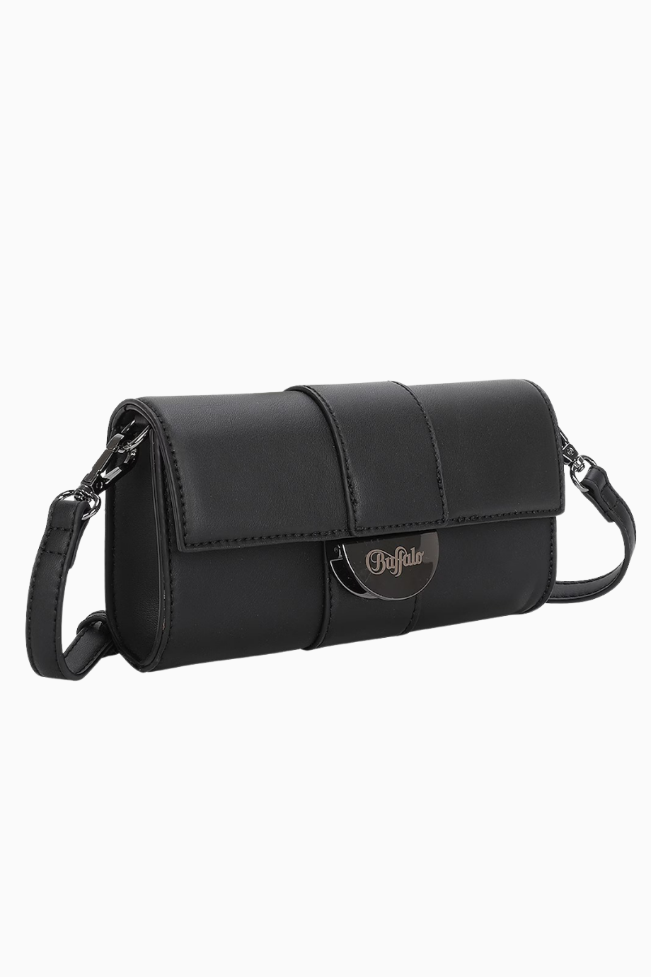 Clutch Curve Night Baguette Çanta, Siyah