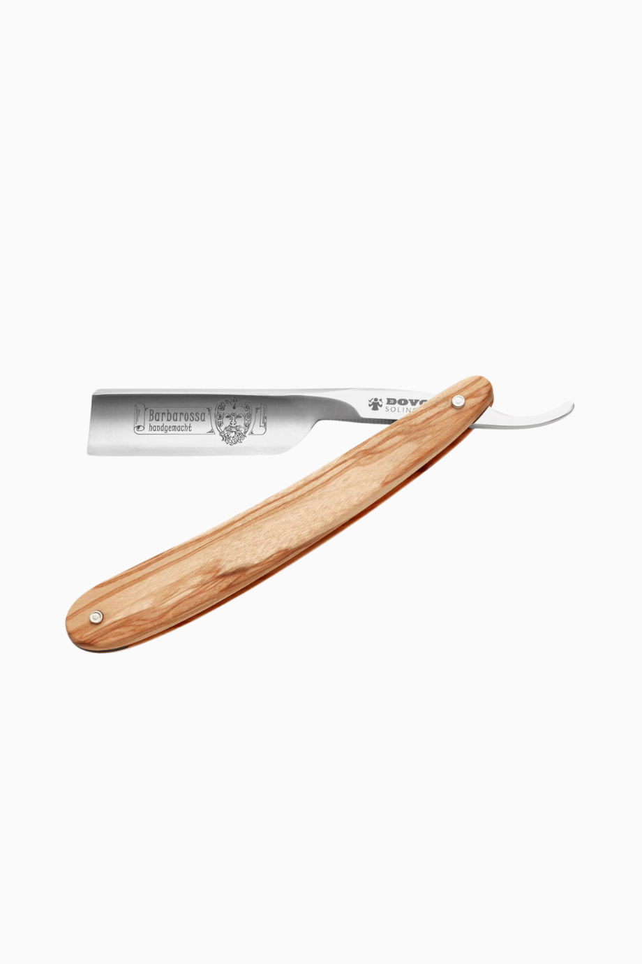 Rasiermesser Barbarossa, Karbon Çelik-Zeytin Ağacı Sap