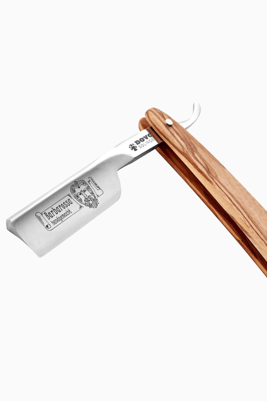 Rasiermesser Barbarossa, Karbon Çelik-Zeytin Ağacı Sap