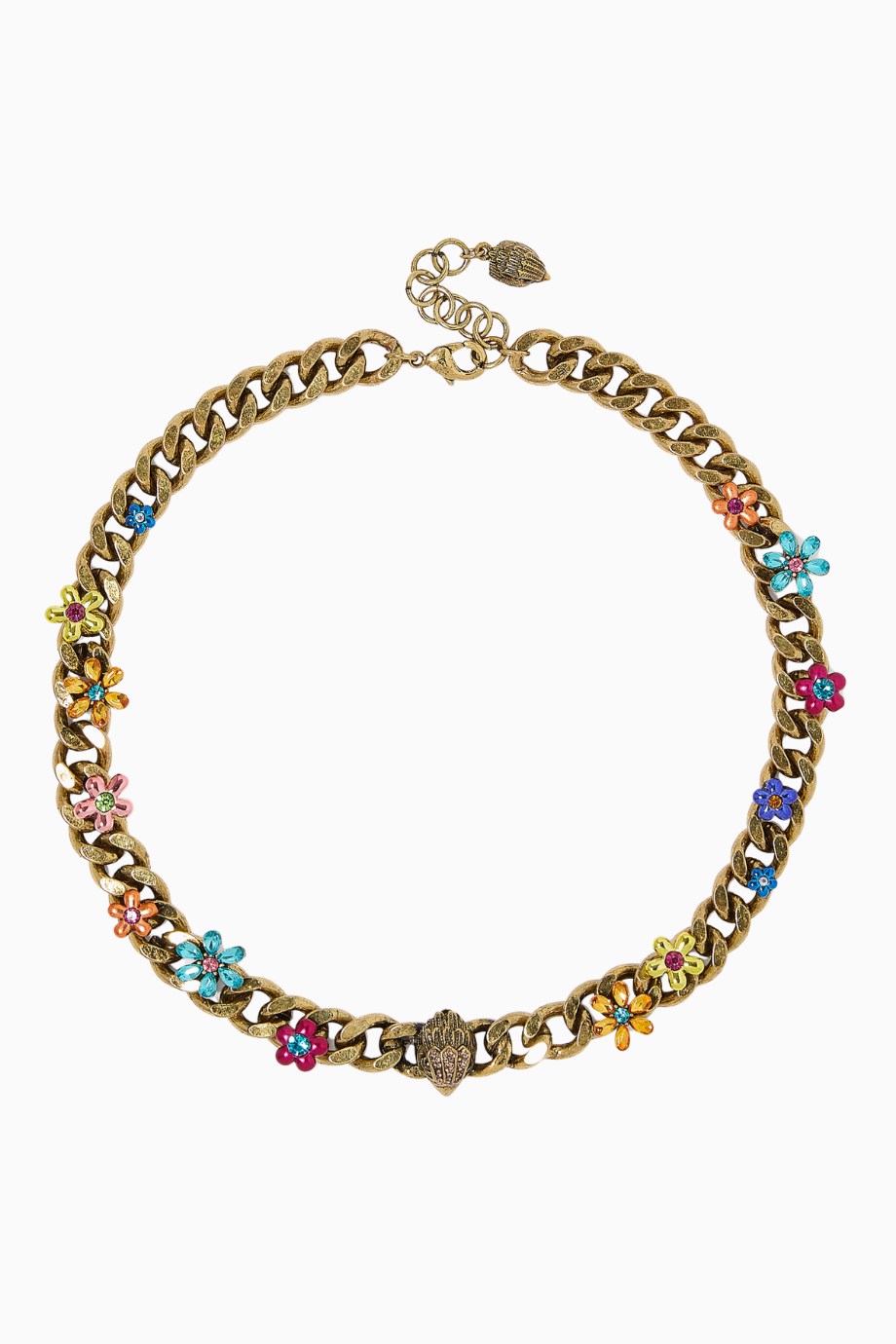 Floral Eagle Necklace Çiçekli Kartal Kolye