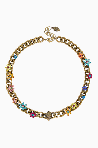 Floral Eagle Necklace Çiçekli Kartal Kolye