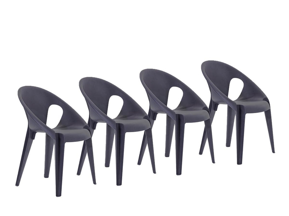 Bell Chair 4 Set Sandalye Geri Dönüştürülebilir Malzeme, Konstantin Grcic'in İkonik Tasarımı