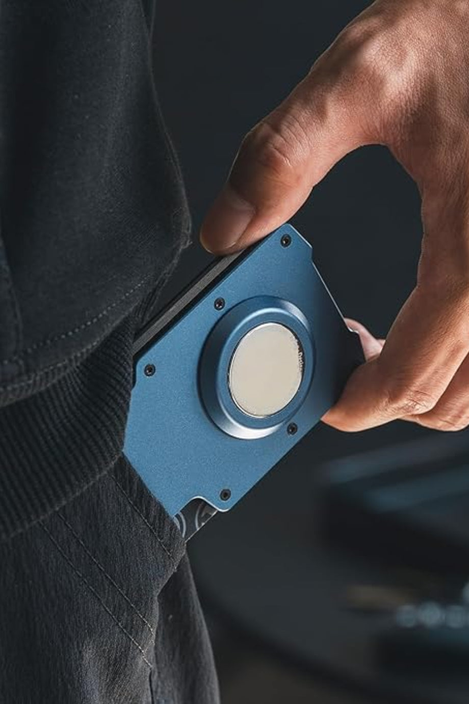 RFID Korumalı Airtag Uyumlu Metal Para Klipsli İnce Unisex Cüzdan