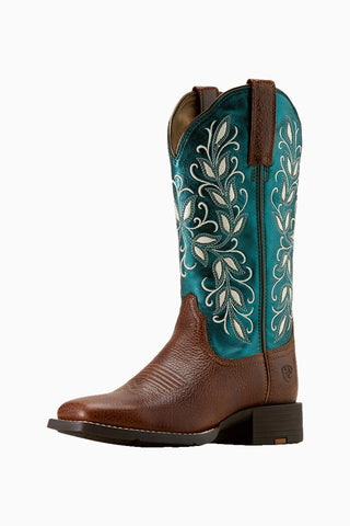 Round Up Holly Kare Burunlu Kadın Western Çizme