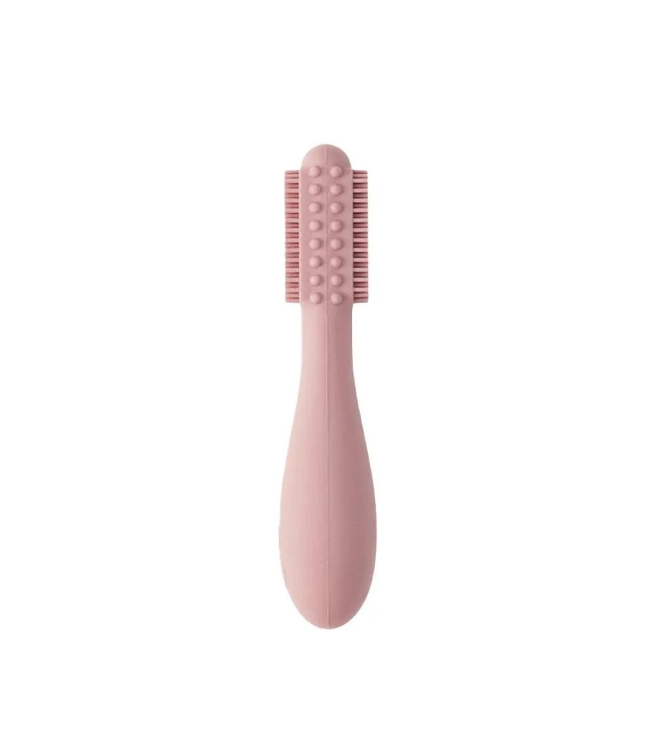 Baby Led Toothbrush Blush, Silikon Bebek Diş Fırçası