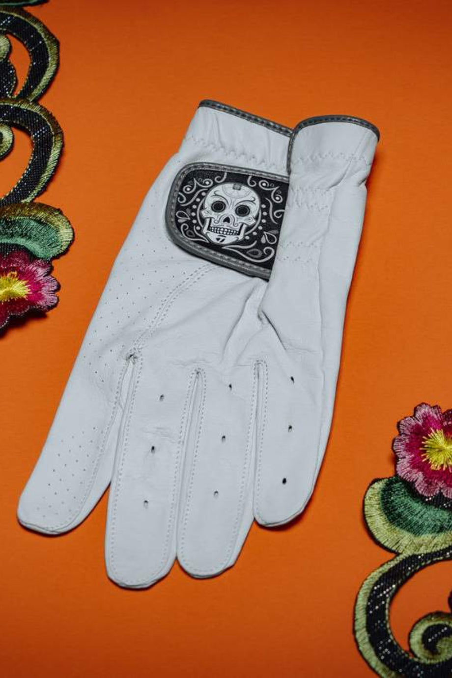 Día de los Muertos Tour Preferred Premium Deri Tasarım Golf Eldiveni