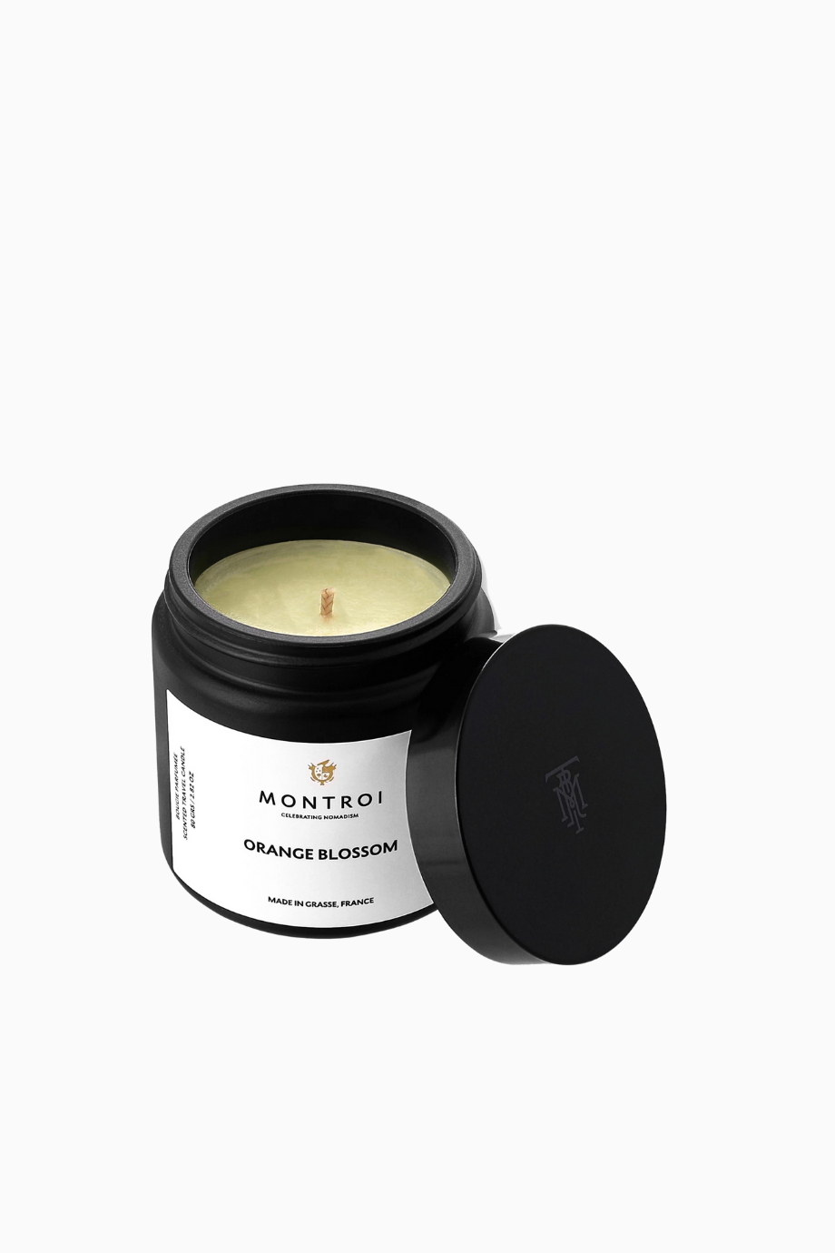 Orange Blossom Travel Candle Lüks Seyahat Mum, Ferahlatıcı Narenciye Kokusu