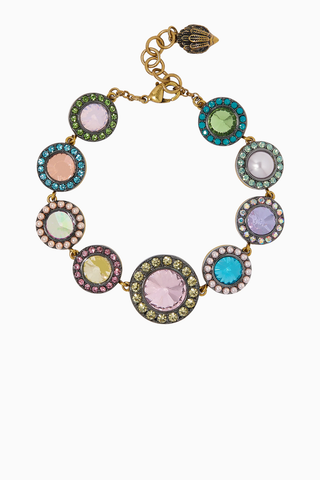Octavia Bracelet, Pastel Kristal ve İnci Detaylı Zarif Bileklik
