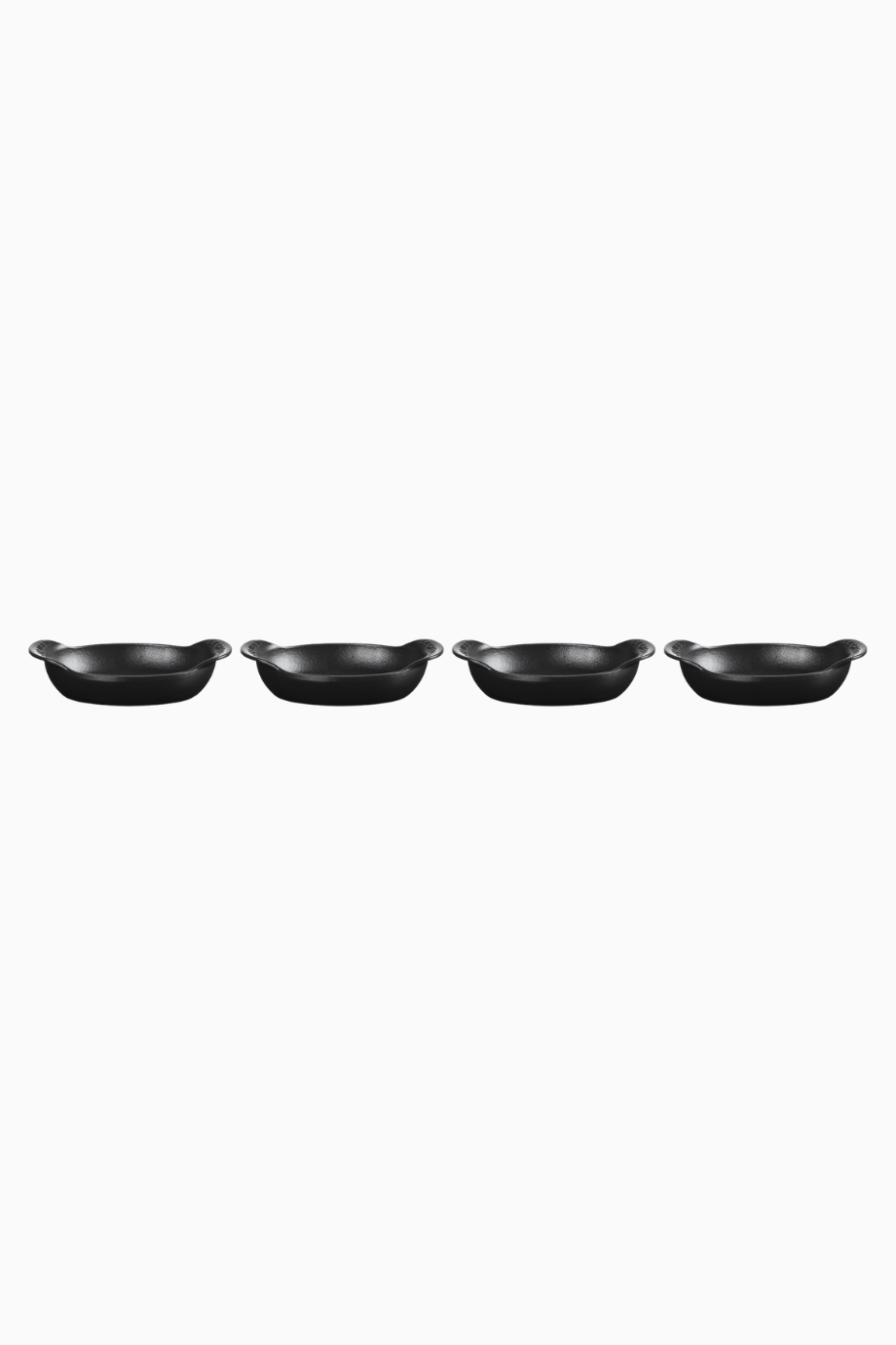 4’lü Mini Oval Döküm Fırın ve Sunum Seti