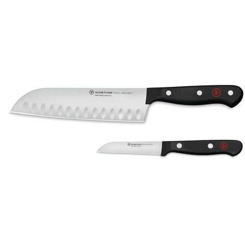 2 Parçalı Asya Şef Bıçağı Seti, Santoku ve Soyma Bıçağı