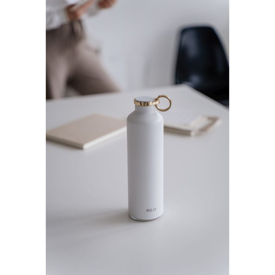 Paslanmaz Çelik Akıllı Kar Beyazı Termos  680ml, Akıllı Su Şişesi