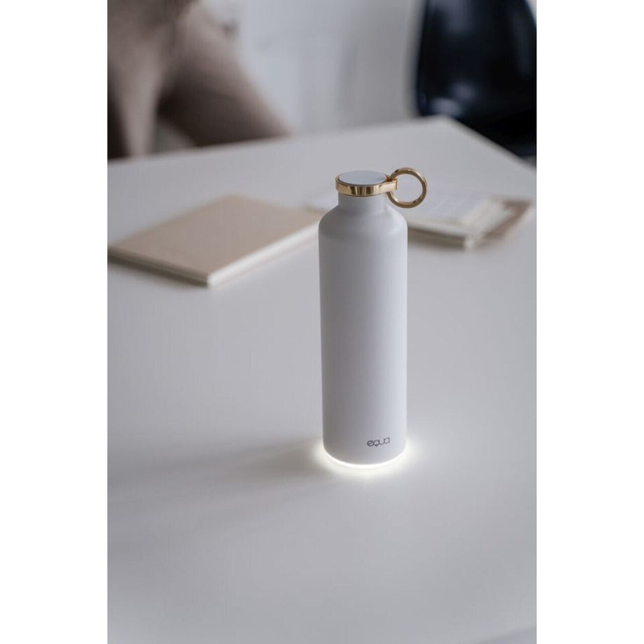 Paslanmaz Çelik Akıllı Kar Beyazı Termos  680ml, Akıllı Su Şişesi