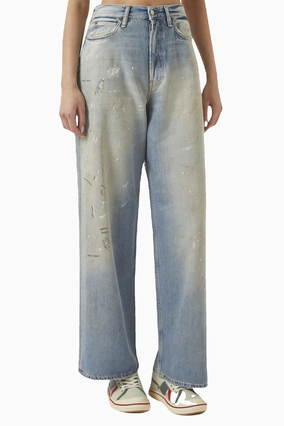 Açık Mavi Super Baggy-fit Jeans - Denim Sanatçı Detaylar