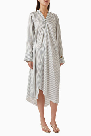 Asimetrik Gömlek Elbise Açık Mavi Konfor ve Estetik