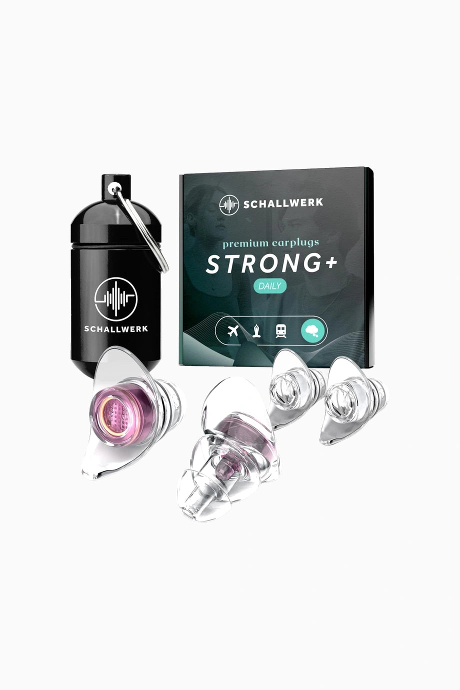 Strong+ Günlük Gürültü Önleyici Şeffaf Kulak Tıkacı