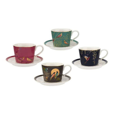 Sara Miller Chelsea Espresso Fincanı ve Tabağı, 4'lü Set