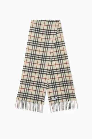 Kaşmir Kareli Eşarp, Arşivsel Desen & Saf Kaşmir