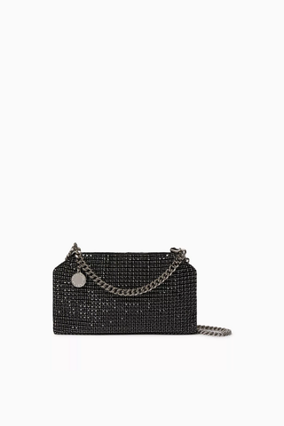 Falabella Kristal File Omuz Çantası, El İşçiliği & Vegan Süet