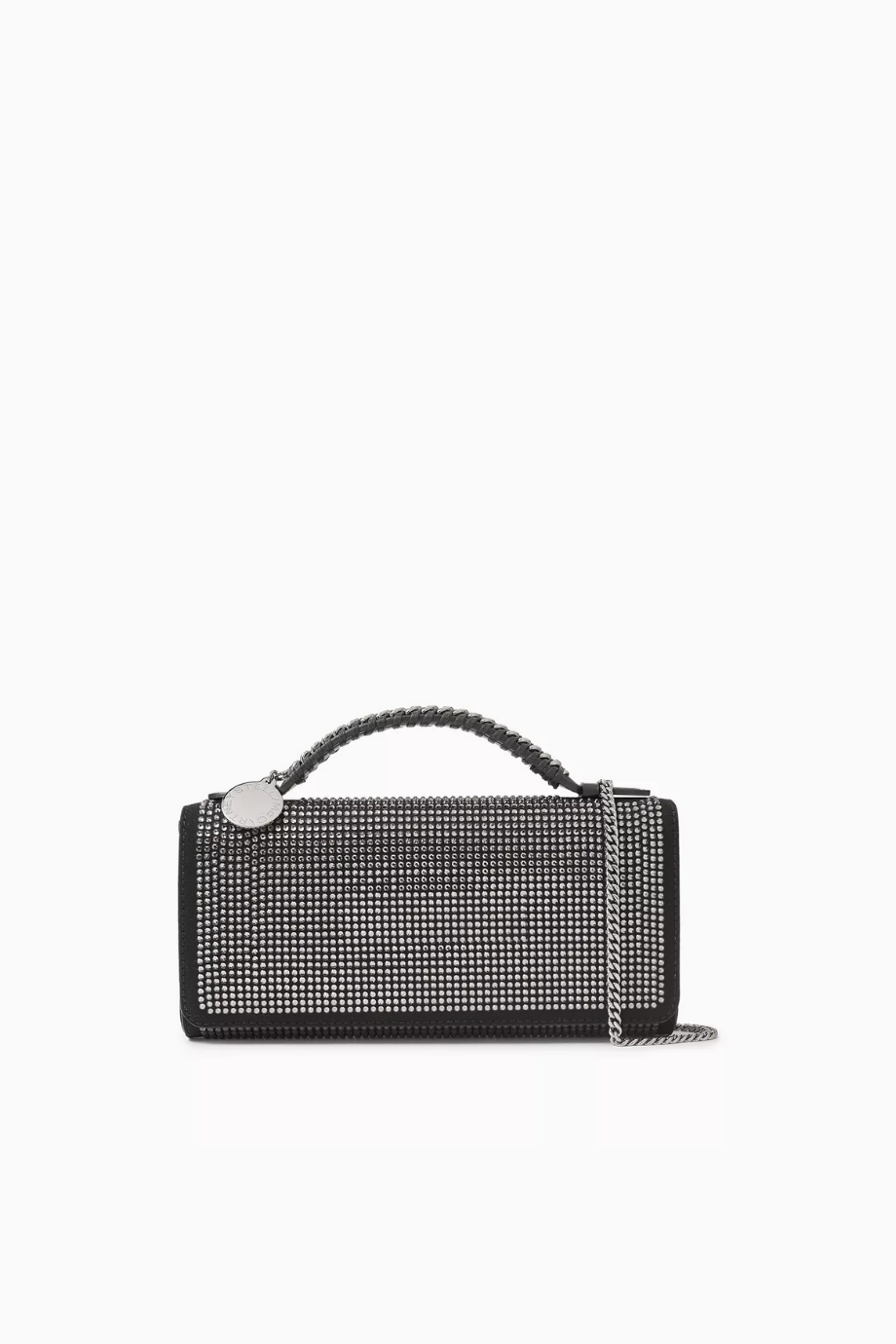 Alter Süet Falabella El Çantası, Kristal İşlemeli & Vegan Deri, Şık Tasarım