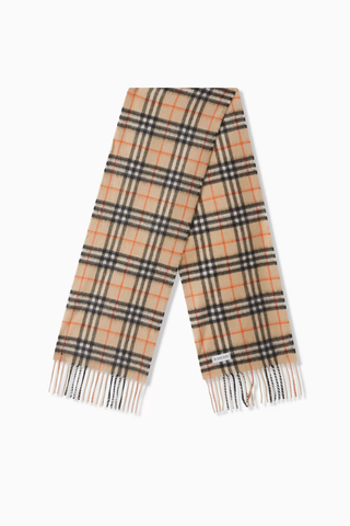 Çocuk Kaşmir Kareli Eşarp, Vintage Check & Saf Kaşmir