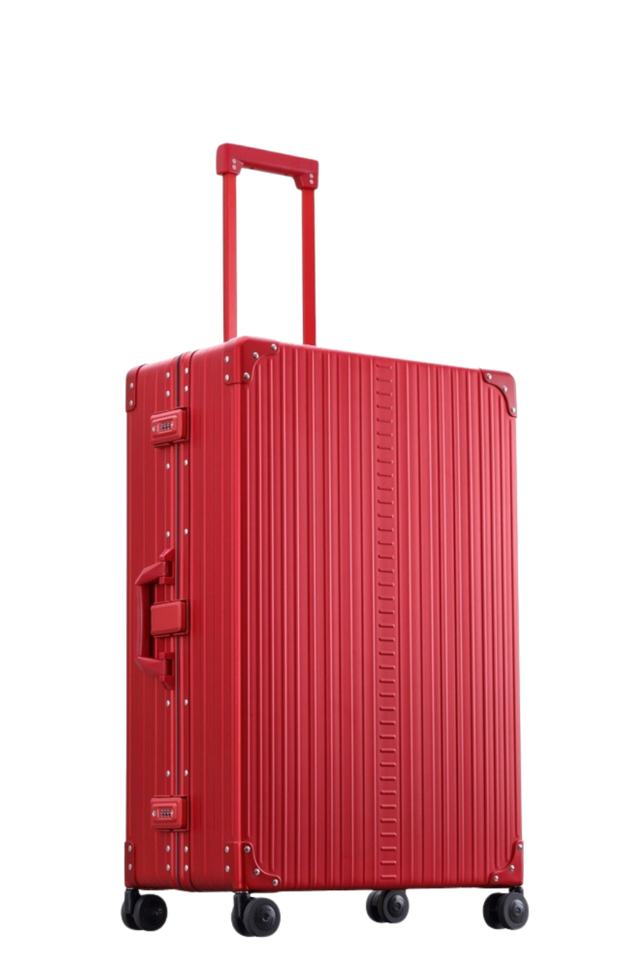 4 Tekerlekli Lüks Alüminyum Valiz,77 cm Yakut Bavul