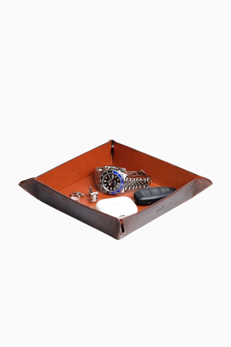 Helsinki Valet Tray Oil Pull-Up Deri Masa Düzenleyici