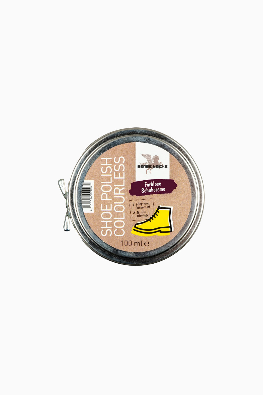 Bense-Eicke Ayakkabı Kremi 100 ml, Glattleder İçin Koruyucu ve Besleyici Bakım