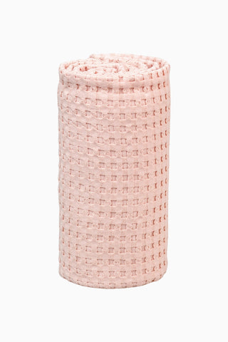 Ballet Slipper Waffle Dokulu %100 Pamuk Bebek Battaniyesi 100x80 cm