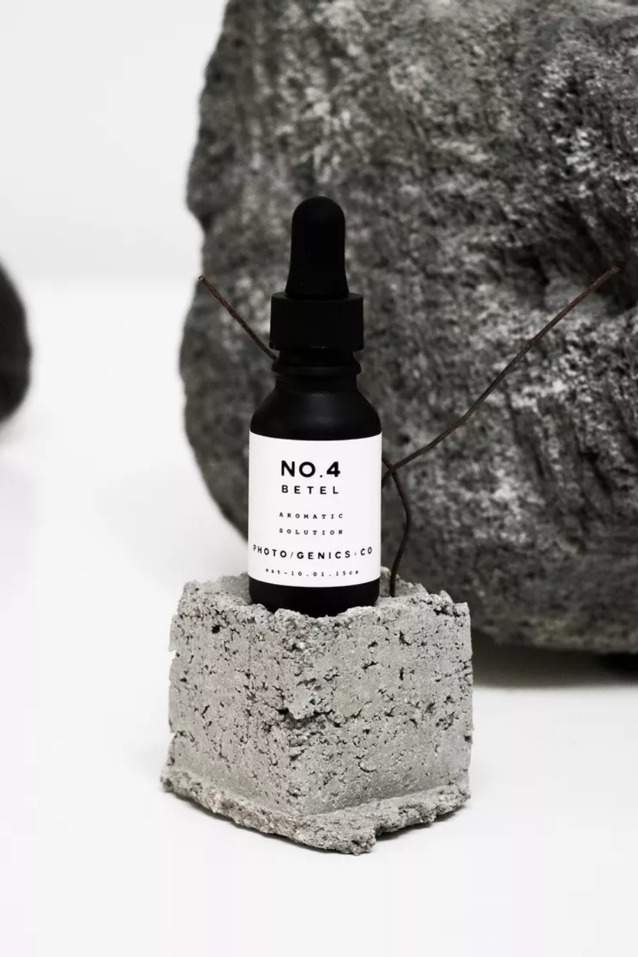 No.4 Betel Concrete Bowl Diffuser Set 142g, Lüks Aromatik Ev Difüzörü