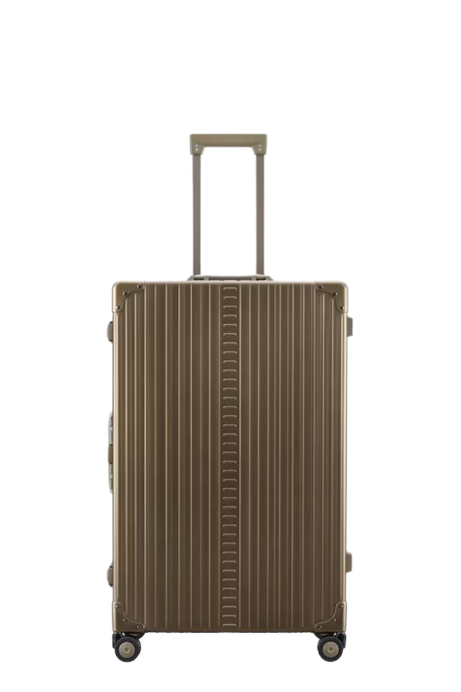 4 Tekerlekli Lüks Alüminyum Valiz,77 cm Bronz Bavul